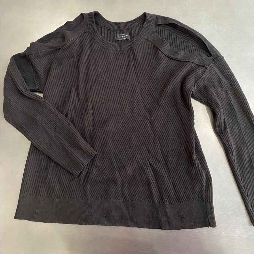 Luck Brand Black Sweater